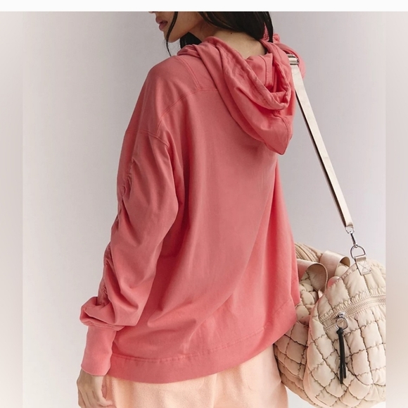 EUC Free People Movement Hot Shot Layered Hoodie Size Small Flaw See Below - Picture 2 of 5